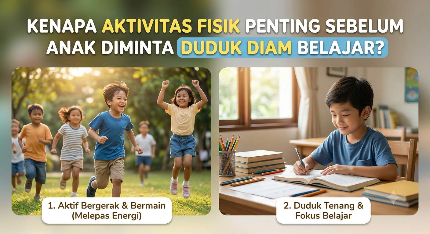 Kenapa Aktivitas Fisik Penting Sebelum Anak Diminta Duduk Diam Belajar