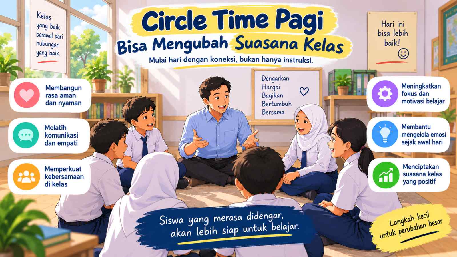 Kenapa Circle Time Pagi Bisa Mengubah Suasana Kelas