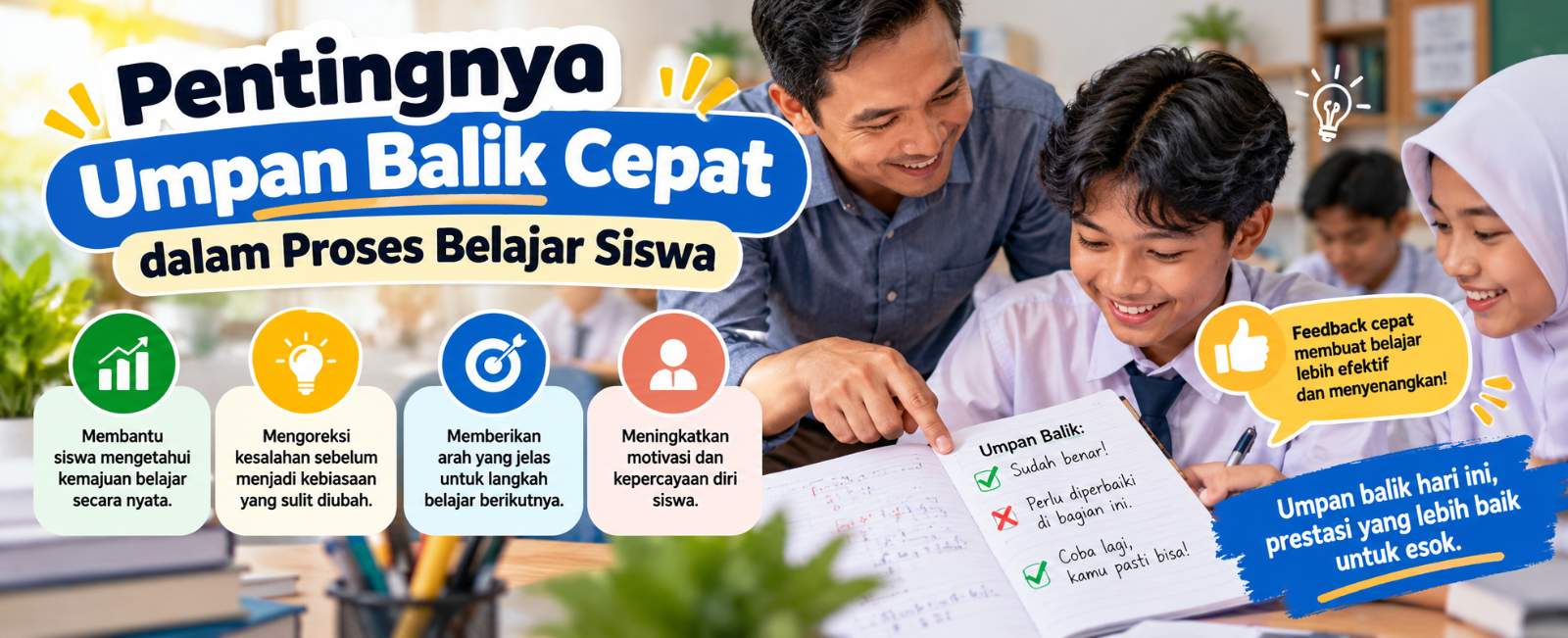Pentingnya Umpan Balik Cepat dalam Proses Belajar Siswa
