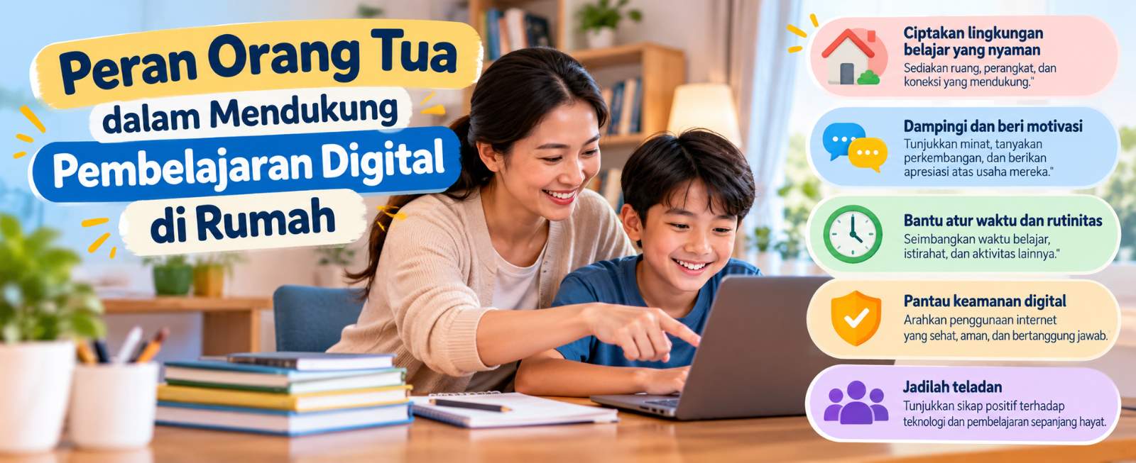 Peran Orang Tua dalam Mendukung Pembelajaran Digital di Rumah