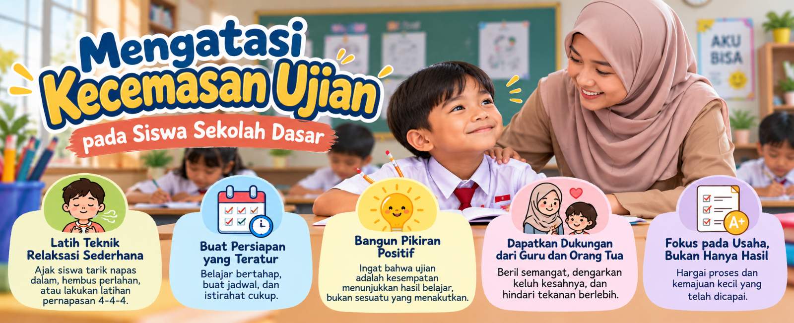 Mengatasi Kecemasan Ujian pada Siswa Sekolah Dasar