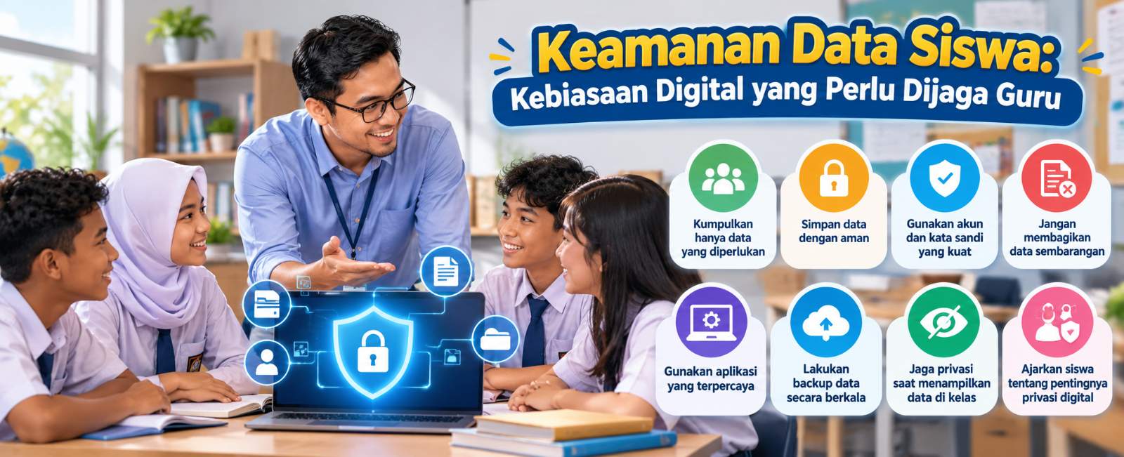 Keamanan Data Siswa: Kebiasaan Digital yang Perlu Dijaga Guru